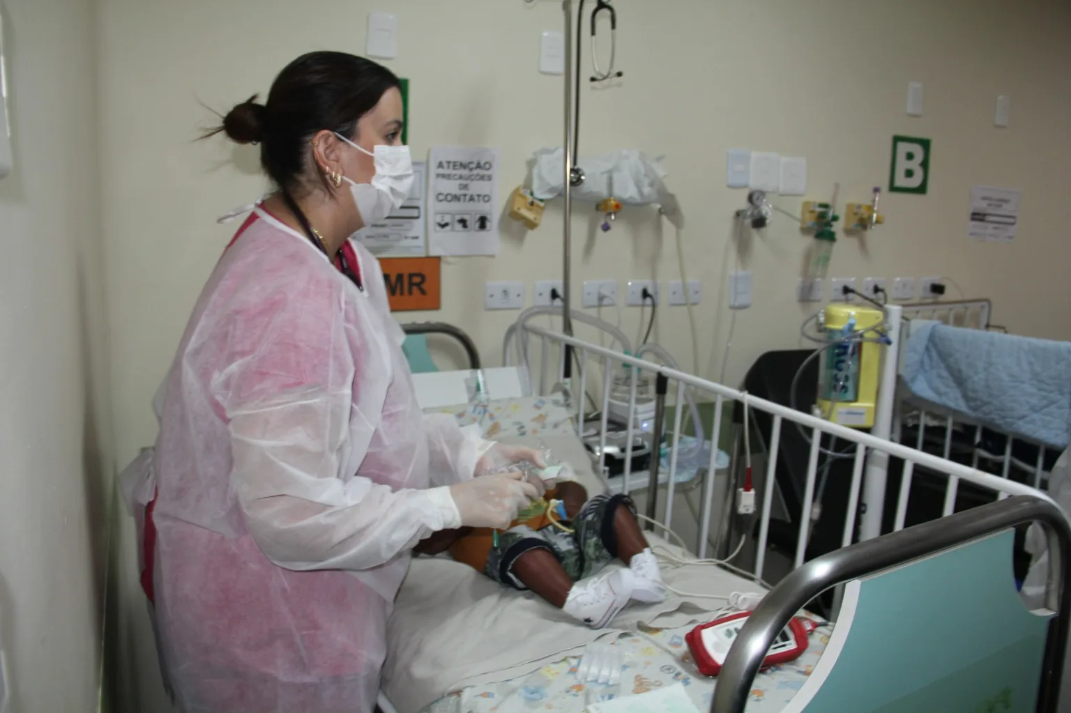 desospitalização de bebê com síndrome