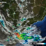 Radar Simepar, previsão do tempo para o Paraná