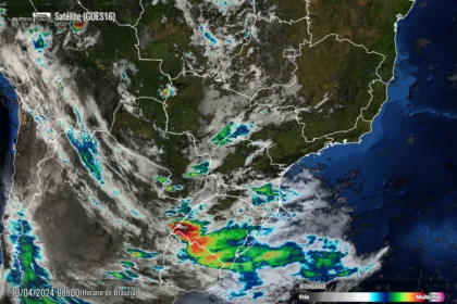 Radar Simepar, previsão do tempo para o Paraná