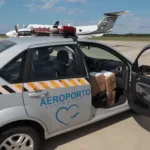A aeronave King Air 350, da Casa Militar do Governo do Paraná