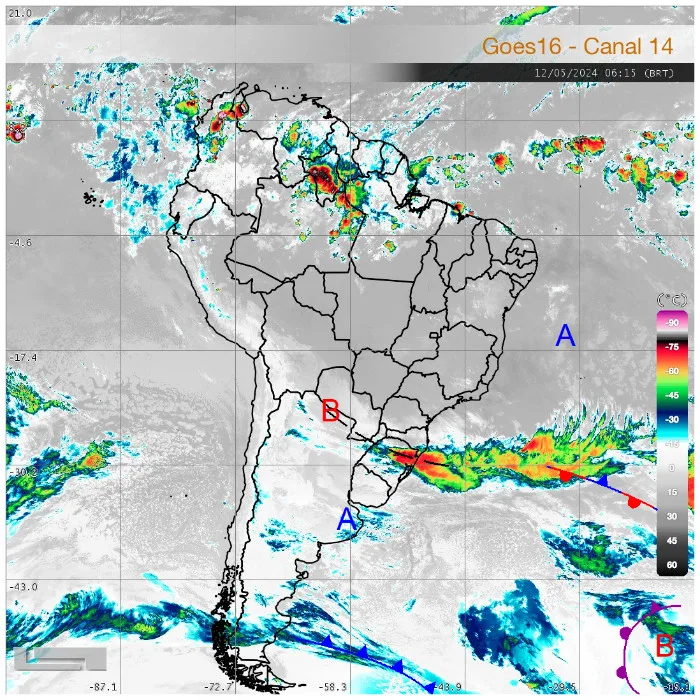 Radar Simepar, previsão do tempo