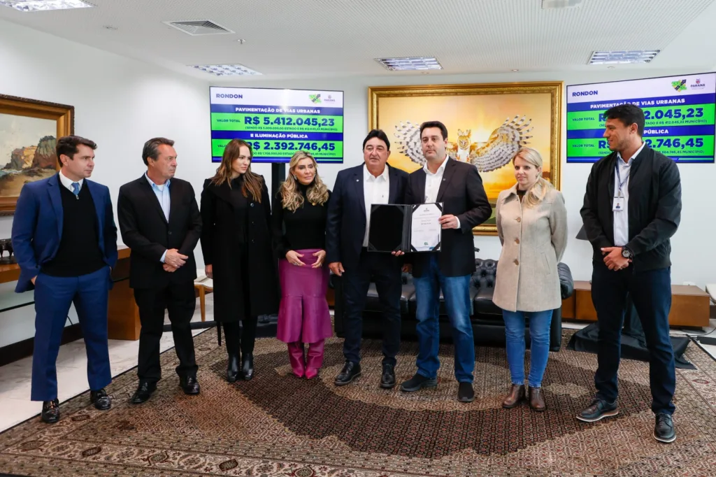 Maria Victoria e Ratinho Jr confirmam pavimentação de ruas em Janiópolis, Tuneiras do Oeste e Rondon 2 WhatsApp Image 2024 05 28 at 14.25.58
