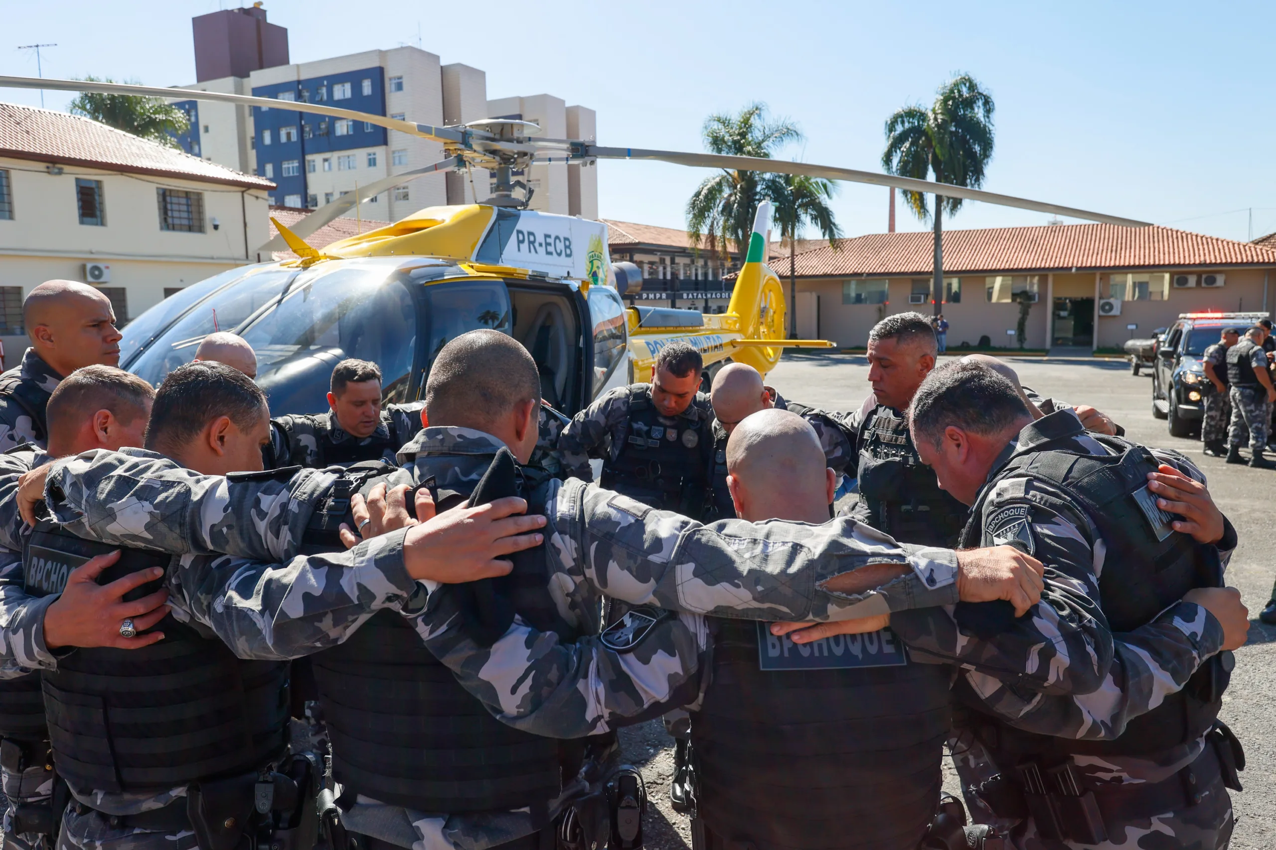 Paraná envia policiais militares para auxiliar o Rio Grande do Sul com a segurança pública