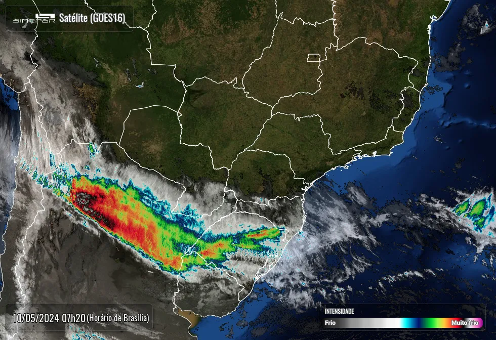 Radar Simepar, previsão do tempo