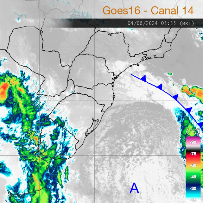 SIMEPAR aponta chuva nesta terça-feira no Paraná, mas tempo pode melhorar na quarta 2 Radar Simepar
