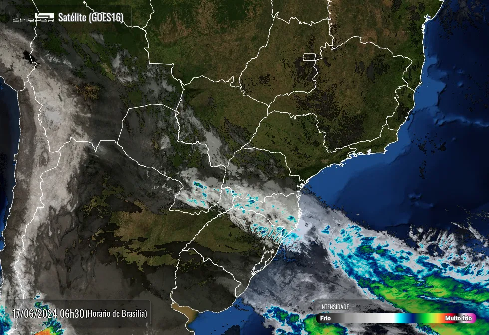 Radar Simepar, previsão do tempo