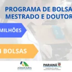 Estado destina mais de R$ 30 milhões para programa de bolsas de mestrado e doutorado Foto: Fundação Araucária