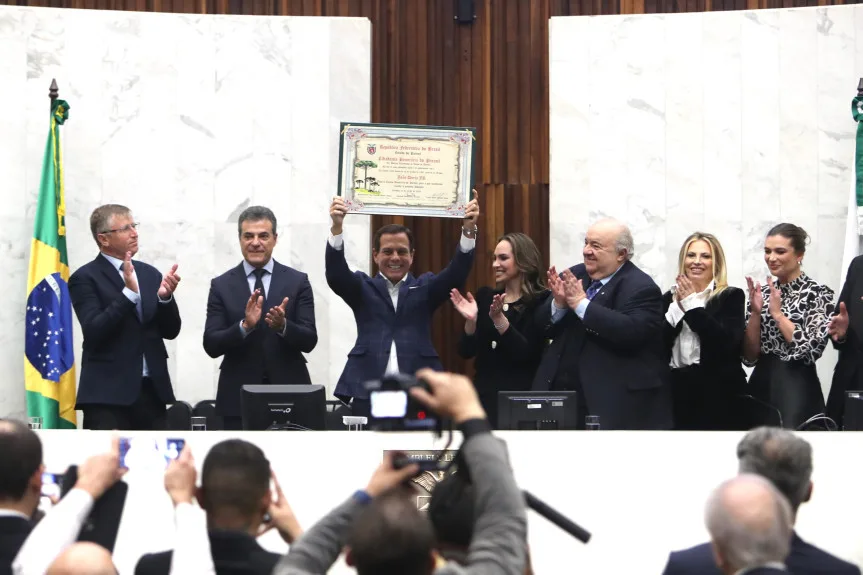 João Dória, ex-governador de São Paulo, recebe título de Cidadão Honorário do Paraná