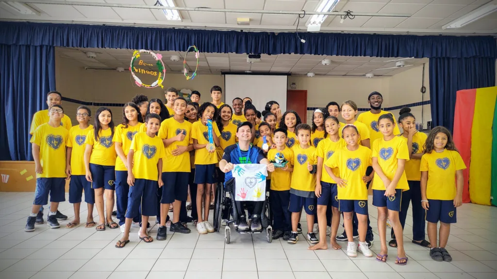 Atletas que vão para as Olimpíadas e Paralimpíadas de Paris são homenageados por crianças atendidas pela LBV 12 WhatsApp Image 2024 07 26 at 10.44.13