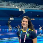 nadadora Ana Carolina Vieira da delegação brasileira na Olimpíada de Paris