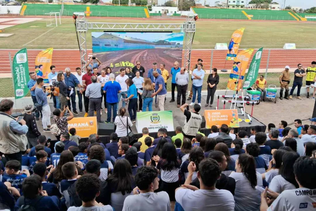 Campo Mourão ganha pista de atletismo de padrão internacional