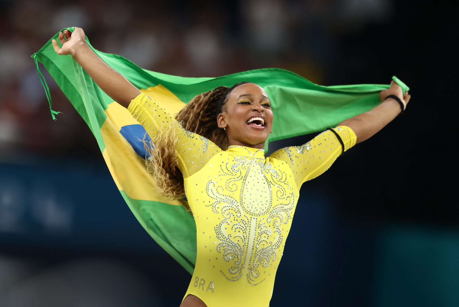 Rebeca Andrade conquista medalha de prata na final individual geral feminina da Ginástica Artística, nos Jogos Olímpicos de Paris 2024