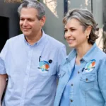Candidato a prefeito de Maringá, Silvio Barros e a candidata a vice-prefeita, Sandra Jacovós