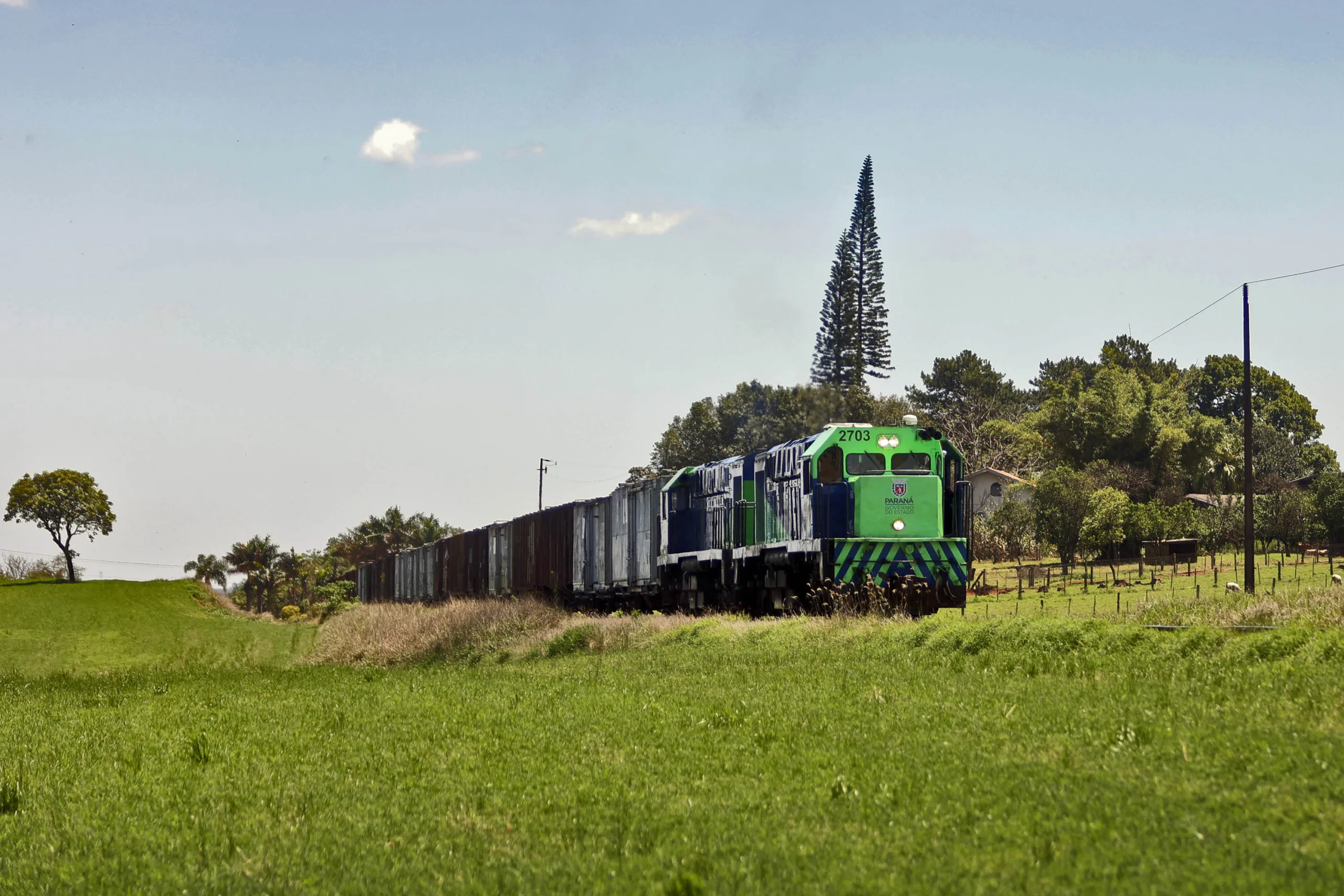 Estado pede autorização da Assembleia Legislativa para desestatização da Ferroeste. Na foto, a Estrada de Ferro Paraná Oeste S/A Foto: Albari Rosa/Arquivo AEN