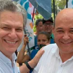 Silvio Barros (PP) candidato prefeito de Maringá e o candidato a vereador Odair Fogueteiro (PP).