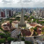 Com R$ 48 milhões investidos, obra do Eixo Monumental de Maringá atinge 32% Foto: Ari Dias/AEN
