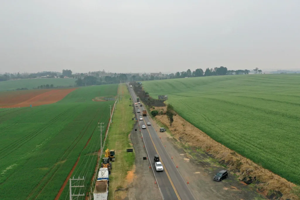 Começam as obras de duplicação da rodovia que liga Ponta Grossa a Palmeira