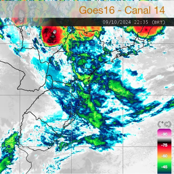 Previsão do tempo do Simepar