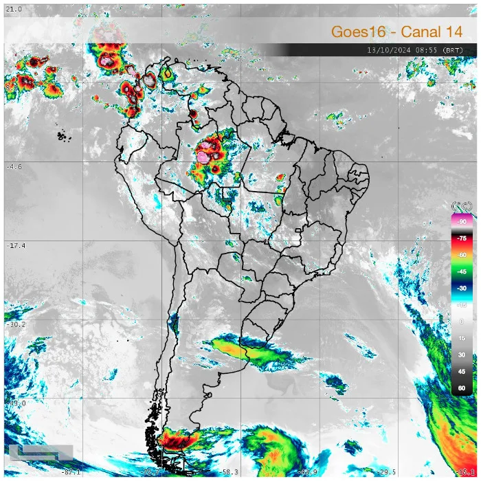 Radar Simepar, previsão do tempo