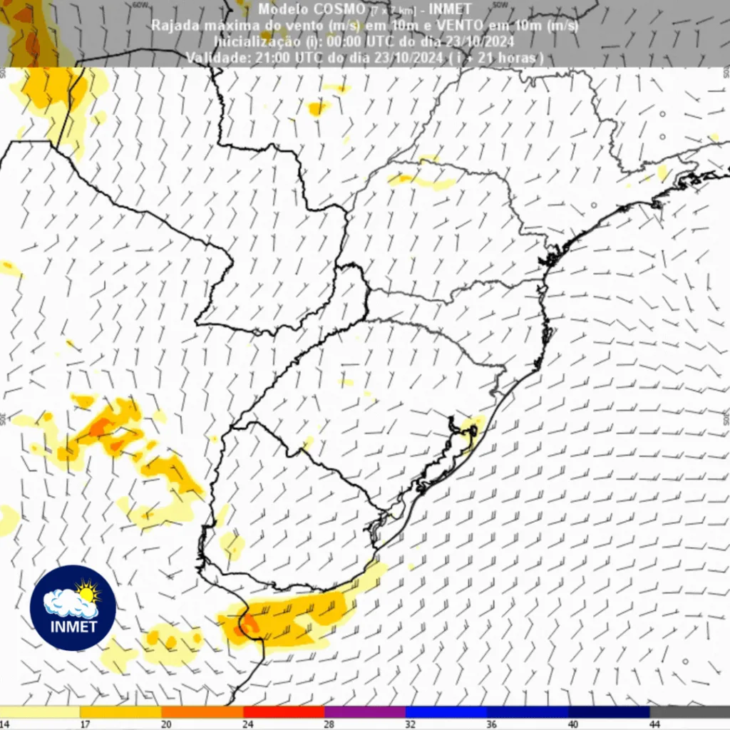 INMET alerta: ciclone extratropical deve interagir e atuar no Rio Grande Sul, Santa Catarina e Paraná nas próximas 72 horas 2 image 15