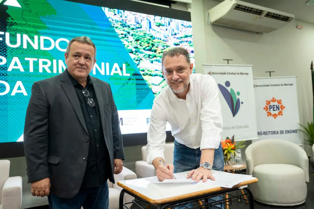 UEM é primeira universidade estadual do Paraná a lançar fundo patrimonial de ex-alunos 2 ricardo ribeiro e leandro vanalli