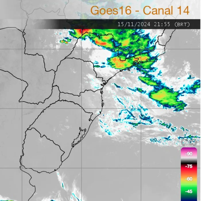 Previsão do tempo, radar Simepar