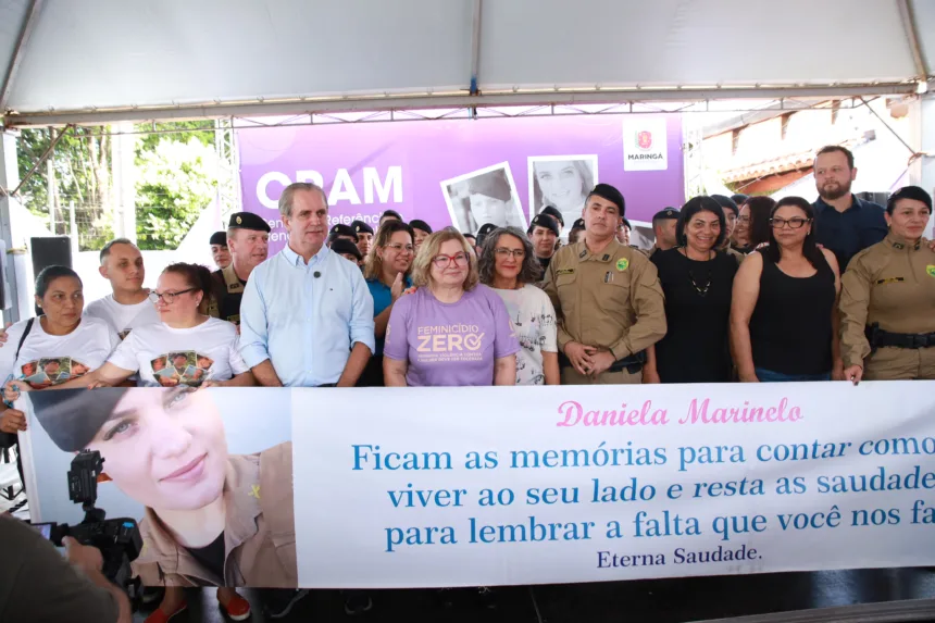 A cerimônia de homenagem ocorreu na tarde desta terça-feira, 26, e reuniu autoridades e familiares da vítima (Crédito: Fábio Reina / PMM)