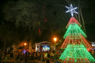 O distrito de Floriano celebra a chegada do Natal nesta sexta-feira, 29, com a abertura da ‘Maringá Encantada 2024’ (Crédito: Rafael Macri / PMM)