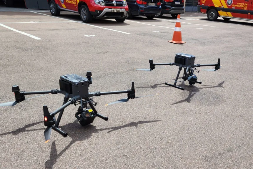 Corpo de Bombeiros terá drones com câmera termal e alto-falante em ação no Litoral