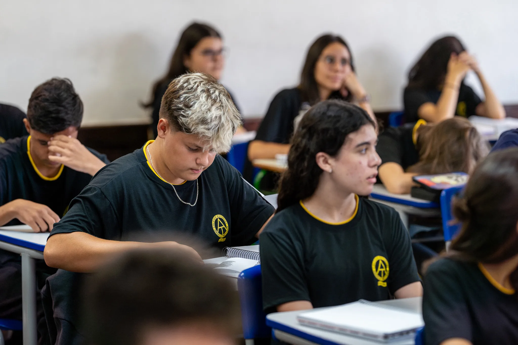 Alunos na escola