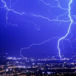 Tempestades com rajadas de ventos