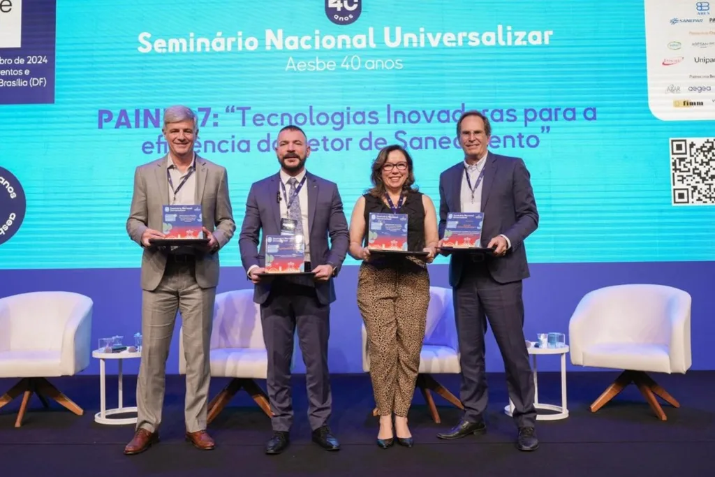 Projetos da Sanepar conquistam primeiro lugar no I Prêmio Nacional Universalizar 2 universalizar painel julio