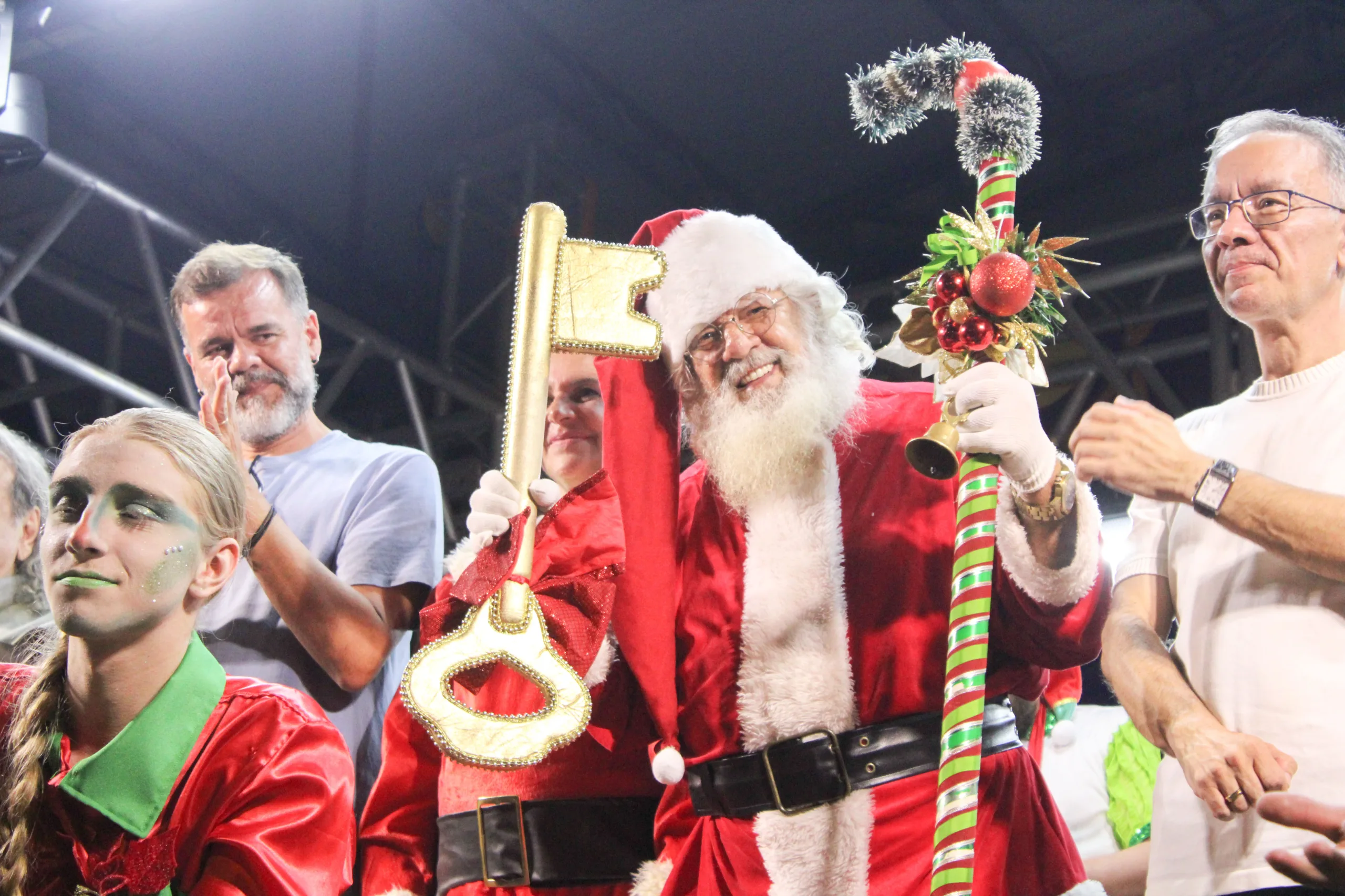 A Praça Nossa Senhora de Aparecida foi palco de uma celebração de alegria, diversão e espírito natalino (Crédito: Felipe Augusto / PMM)