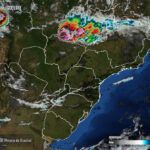 Mapa, previsão do tempo, Simepar