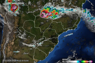 Mapa, previsão do tempo, Simepar