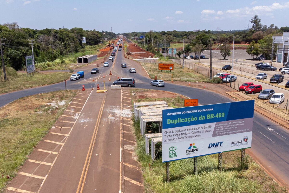 Duplicação da Rodovia das Cataratas chega a 42,4% com serviços em todo o trecho 9 avenida cataratas foz foto rdziura 0075 0