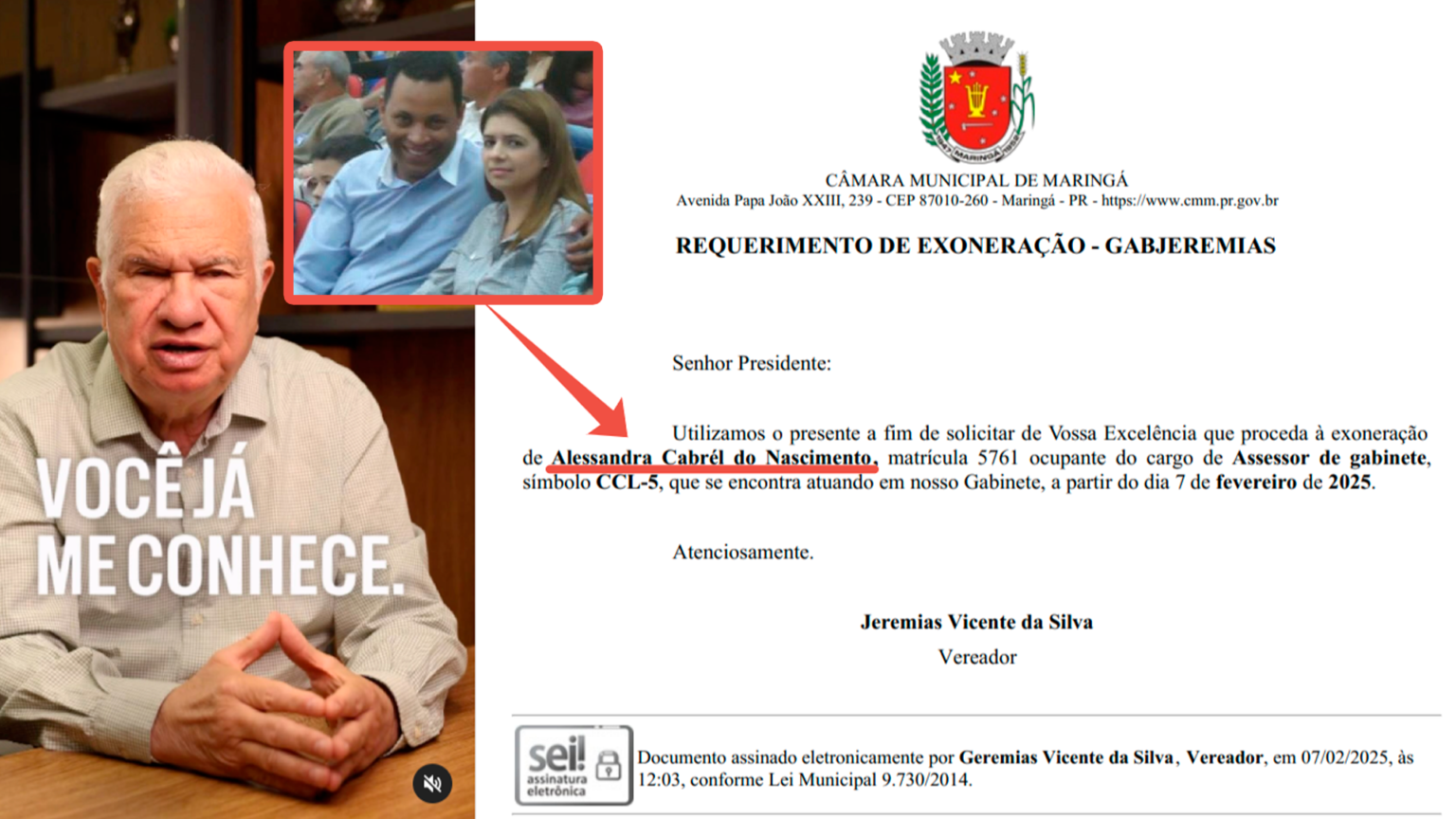 Vereador Jeremias exonera assessora acusada de dar golpe em dezenas de pessoas, por excursão para Bombinhas (SC) cancelada e dinheiro não devolvido