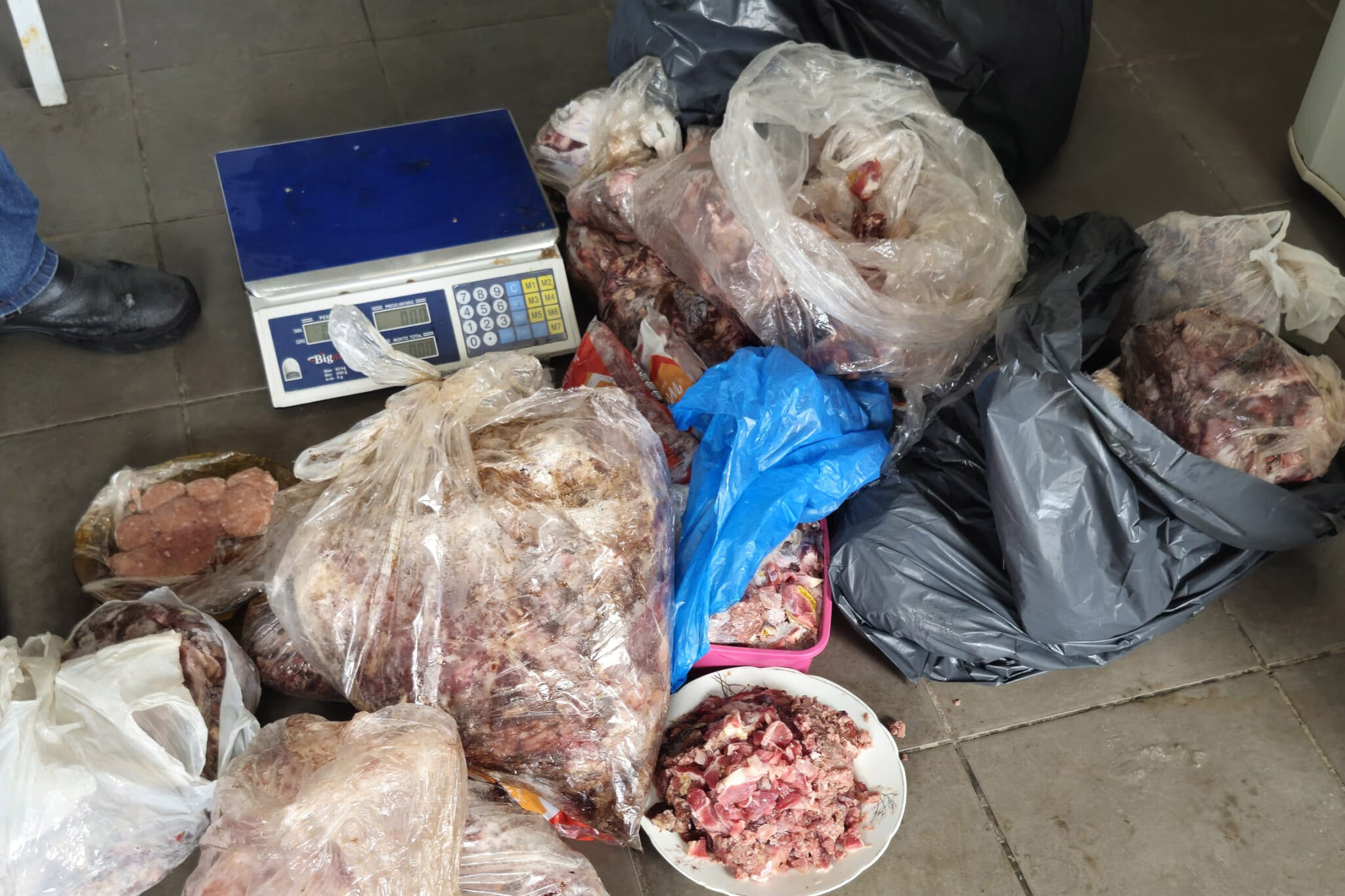 Polícia Civil e Vigilância Sanitária apreendem 161 quilos de carne sem procedência e imprópria ao consumo