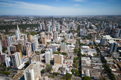 Maringá, Paraná, imagen de drone 10-04-2025 (Crédito: Thiago Louzada)