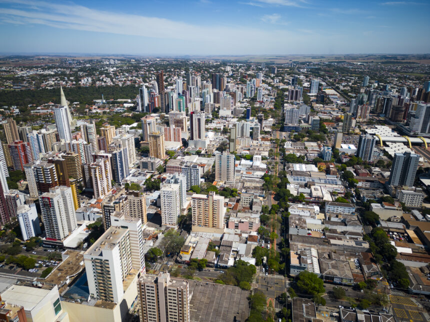 Maringá, Paraná, imagen de drone 10-04-2025 (Crédito: Thiago Louzada)