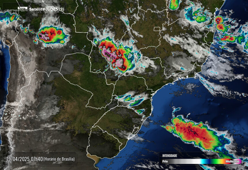 Radar Simepar, previsão do tempo