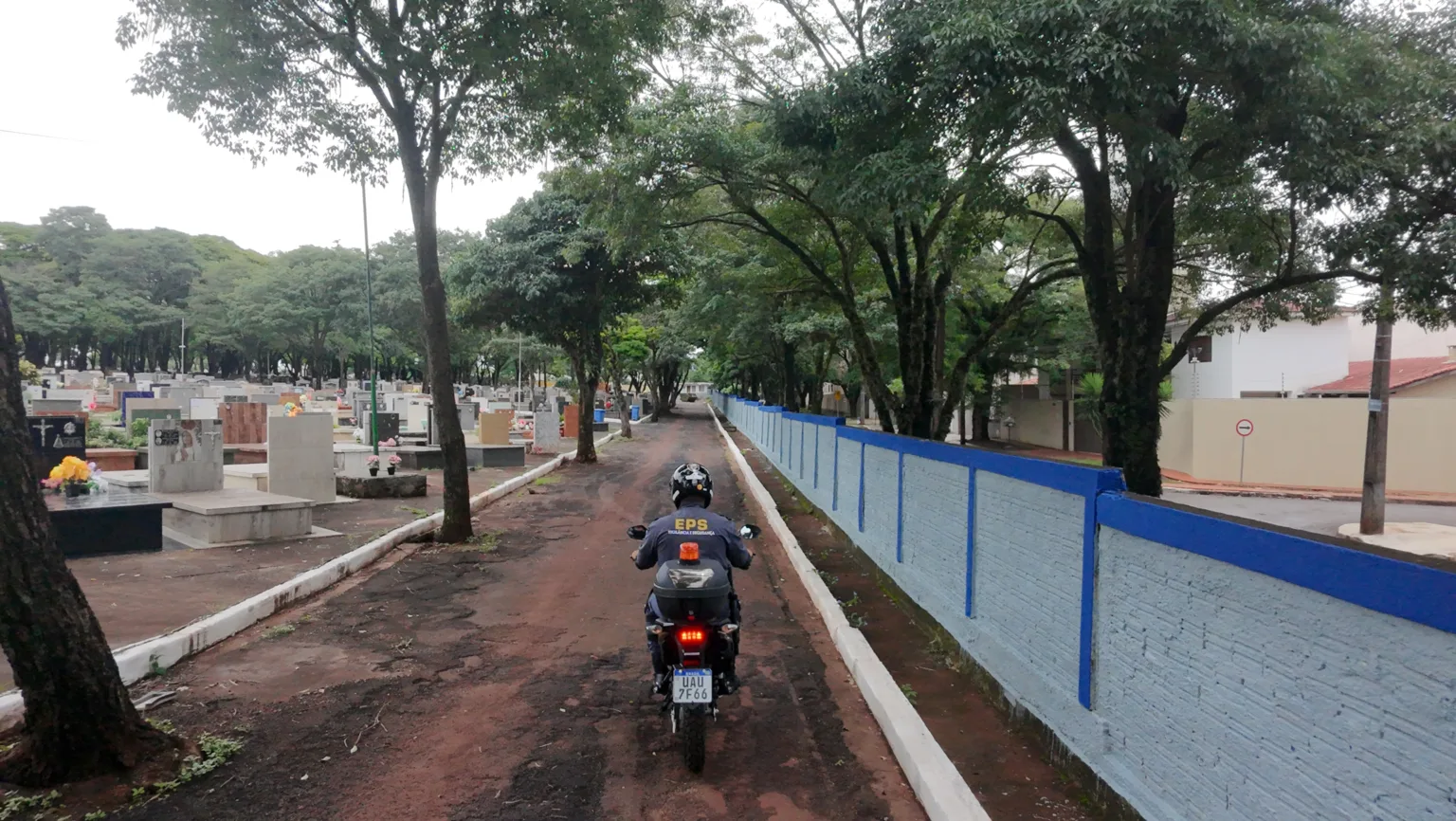 Patrulhamento no Cemiterio Municipal de Maringa