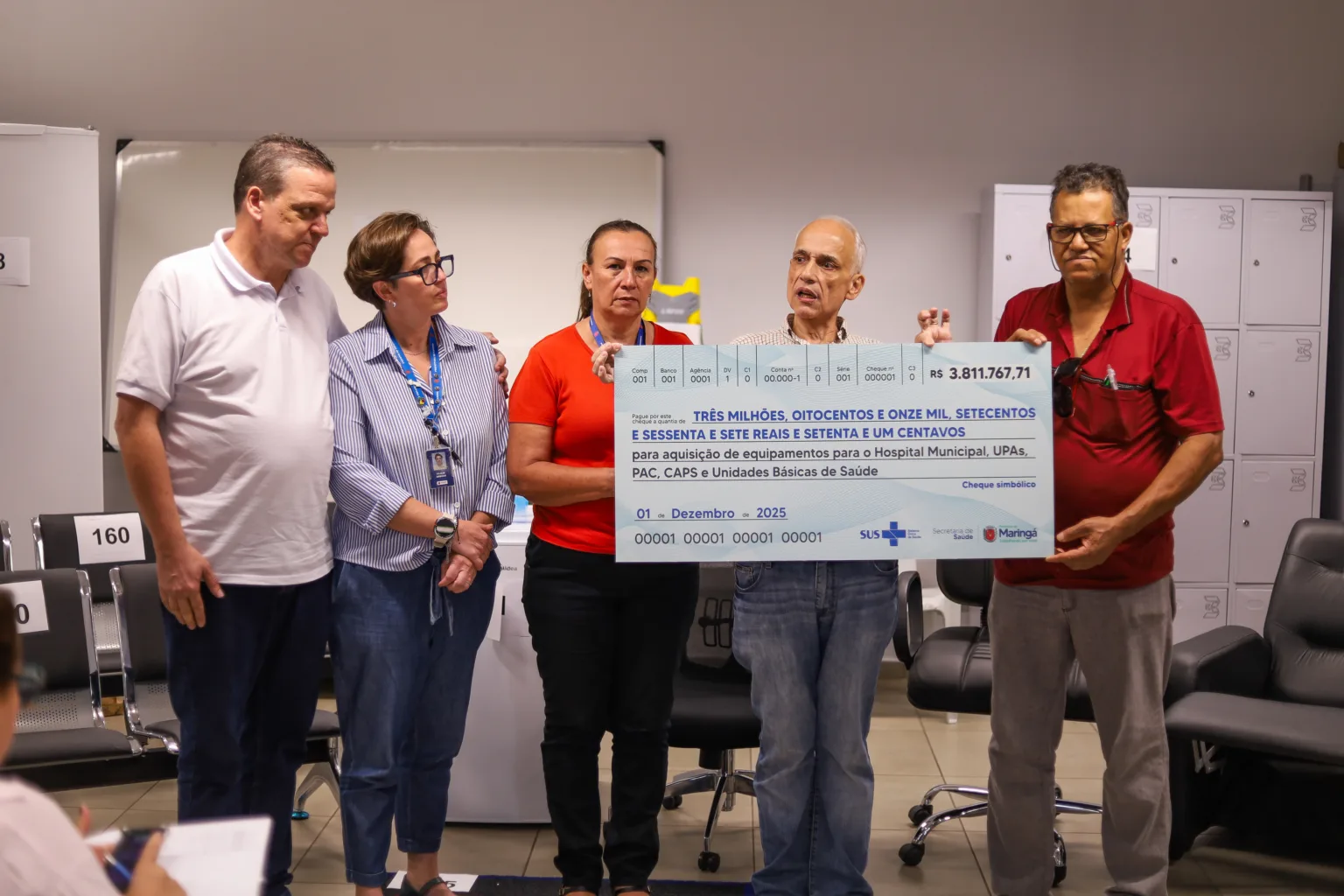 Secretaria de Saude realizou a entrega de novos equipamentos destinados as unidades de saude da rede municipal