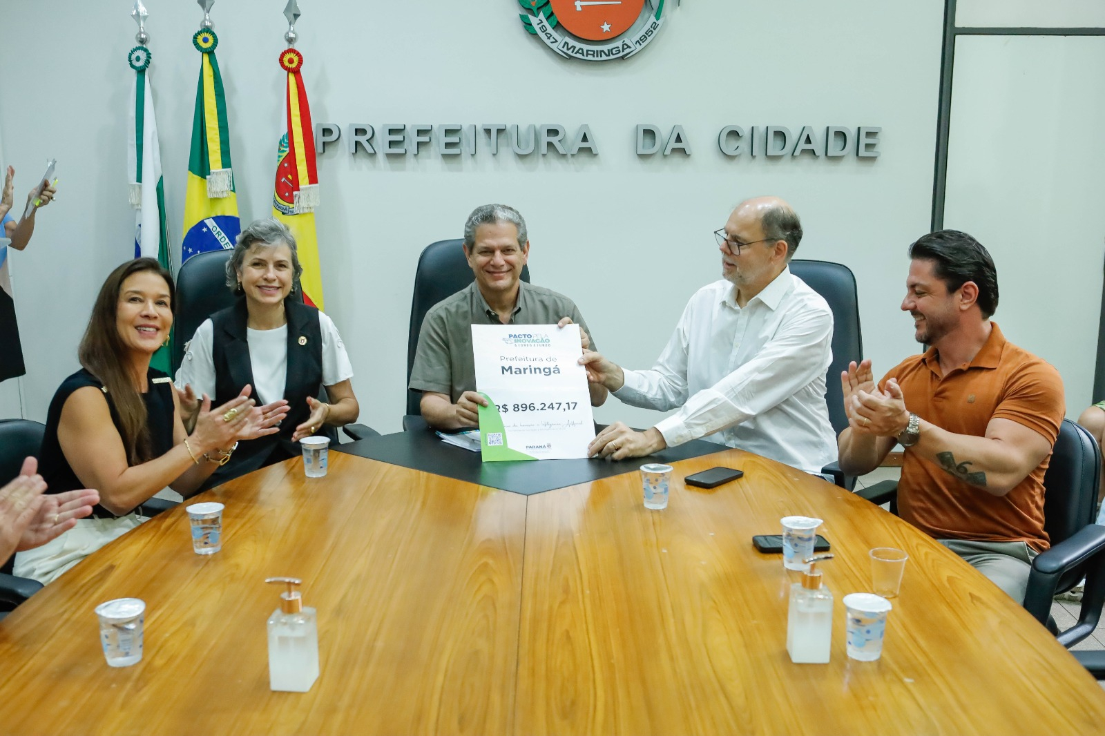 Prefeitura de Maringá recebe repasse de R$ 896 mil para projetos de inovação