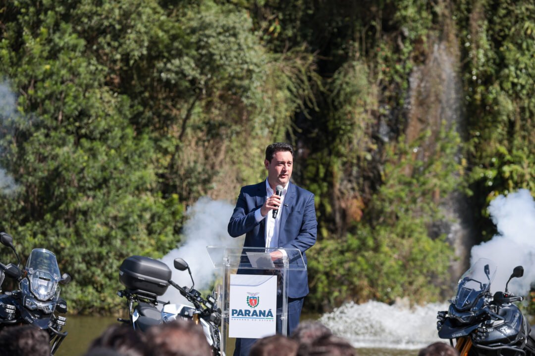 Governador entrega 209 motos e 222 viaturas novas para a Polícia Militar; investimento de R$ 63 milhões 22 20250617 agb veiculos pm 27