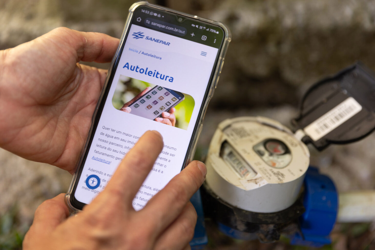 autoleitura do hidrômetro