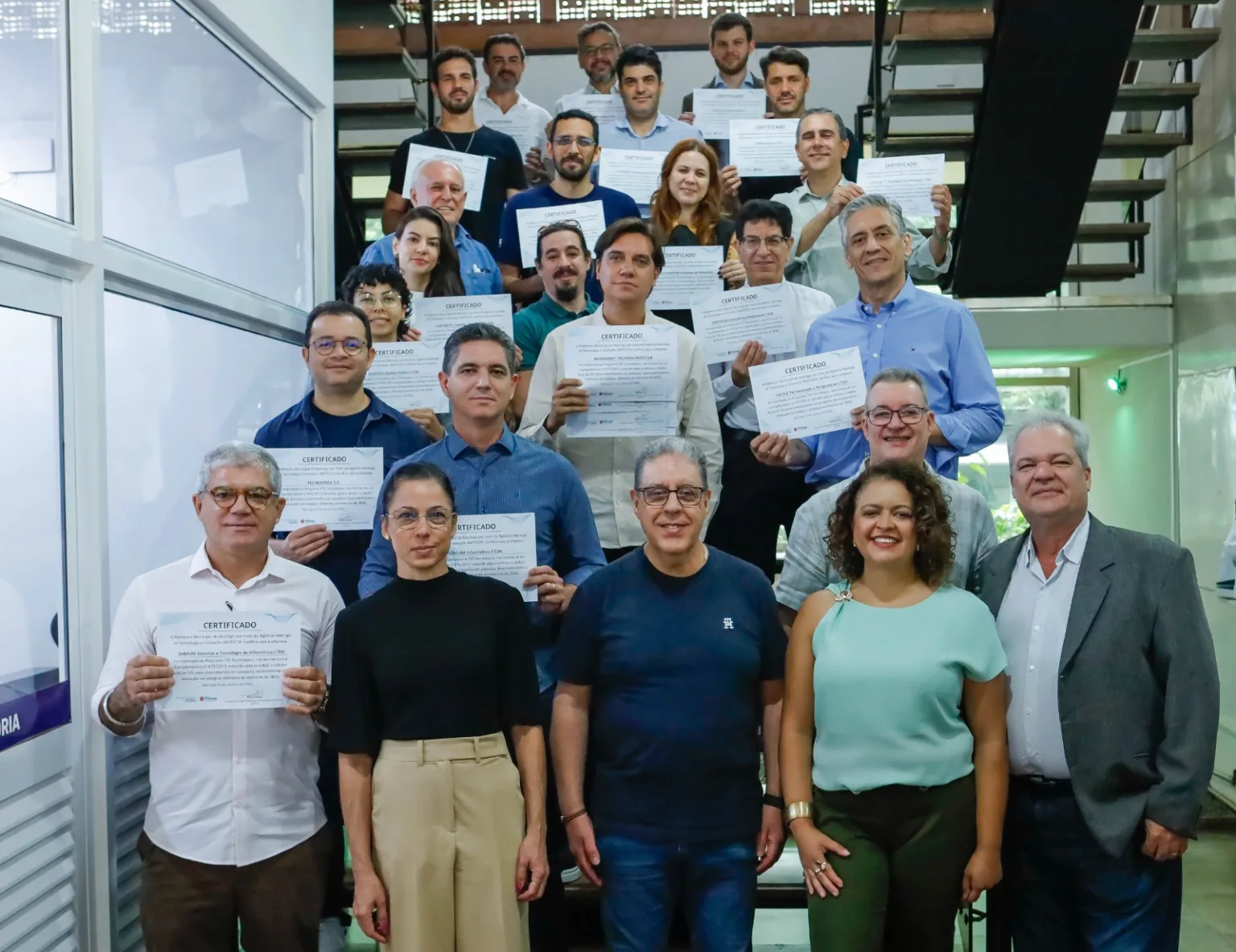 Prefeitura de Maringa entrega certificados do Programa ISS Tecnologico para empresas contempladas em edital