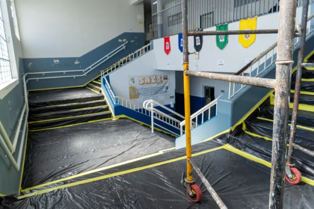 Reforma: Governo do Paraná intensifica obras durante as férias para modernizar escolas estaduais