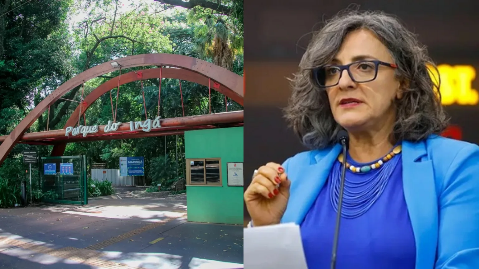 Parque do Inga e professora Ana Lucia