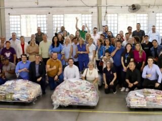 Entidades assistenciais recebem alimentos arrecadados na Prova Rústica Tiradentes 2025